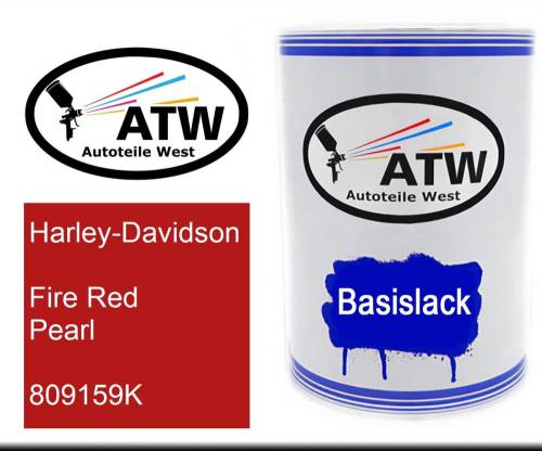 Harley-Davidson, Fire Red Pearl, 809159K: 500ml Lackdose, von ATW Autoteile West.